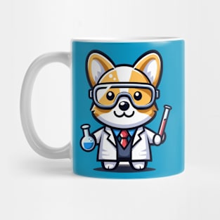 corgi scientist Mug